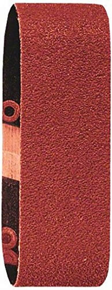 Bosch 2609256183 Abrasive Belts for Belt Sander 40 x 305 mm Grit Size 80 Set of 3, Silver, grit 80