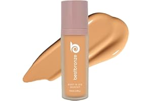 B BESTBRONZE Best Bronze Bombshell Body Makeup - Tattoo Cover Up Makeup & Body Foundation Waterproof - Tattoo Concealer Waterproof for Scars, Varicose Veins Cover Up & Leg Foundation (NC40 Med Beige Golden Peach)