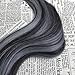 Moresoo Silver Hair Extensions Tape in Hair Extensions Human Hair 18 Inch Tape in Remy Extensions #1B Black Ombre to Silver Mixed with Black Invisible Tape Extensions Silky Soft Hair 50g 20pcs