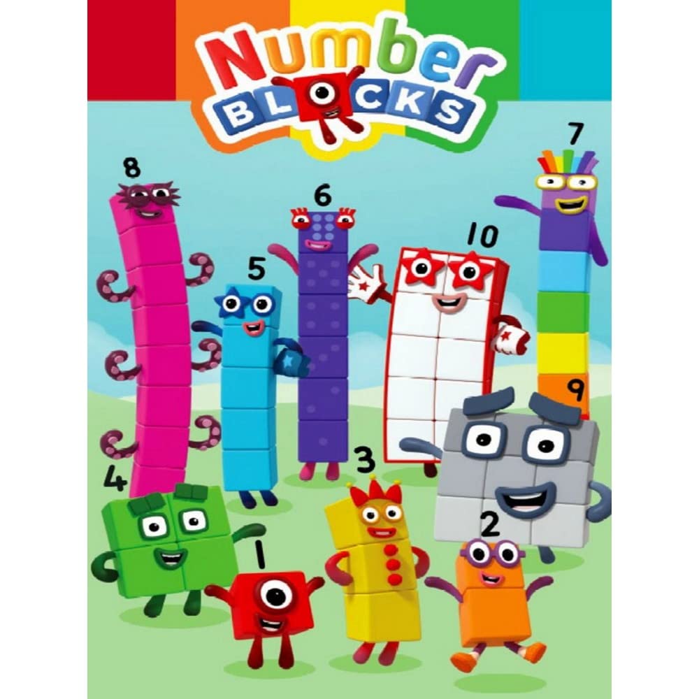 Numberblocks Fleece Blanket - Meet The Numberblocks Design - Bed Throw Super Soft Blanket - 100 x 150cm