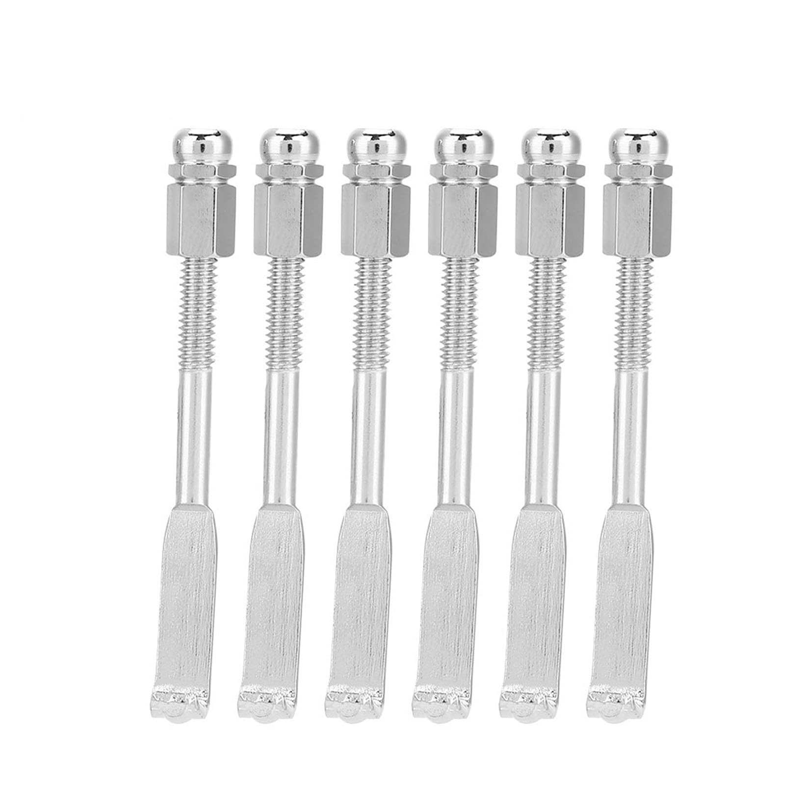 Tomotato 24 Pcs Banjo Hooks, Metal Banjo Flat Hooks Adjustable Banjo Tension Hooks Round Banjo Bracket Hooks Banjo Accessory