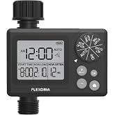 Flexoria Digital Programmable Water Timer, Garden Hose Sprinkler Timer for Irrigation and Watering Systems, 1 Outlet