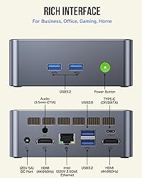 GMKtec Mini PC Intel i5-12450H(Turbo 4.4 GHz) 32GB