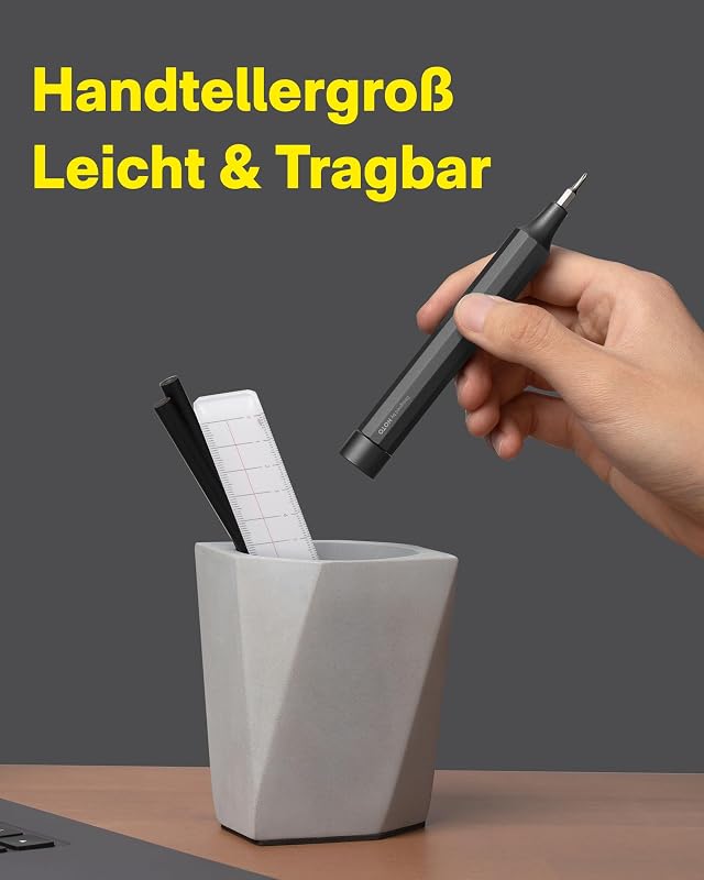 24 in 1 Feinmechaniker Schraubendreher Set, Magnetisch Präzision, Grau