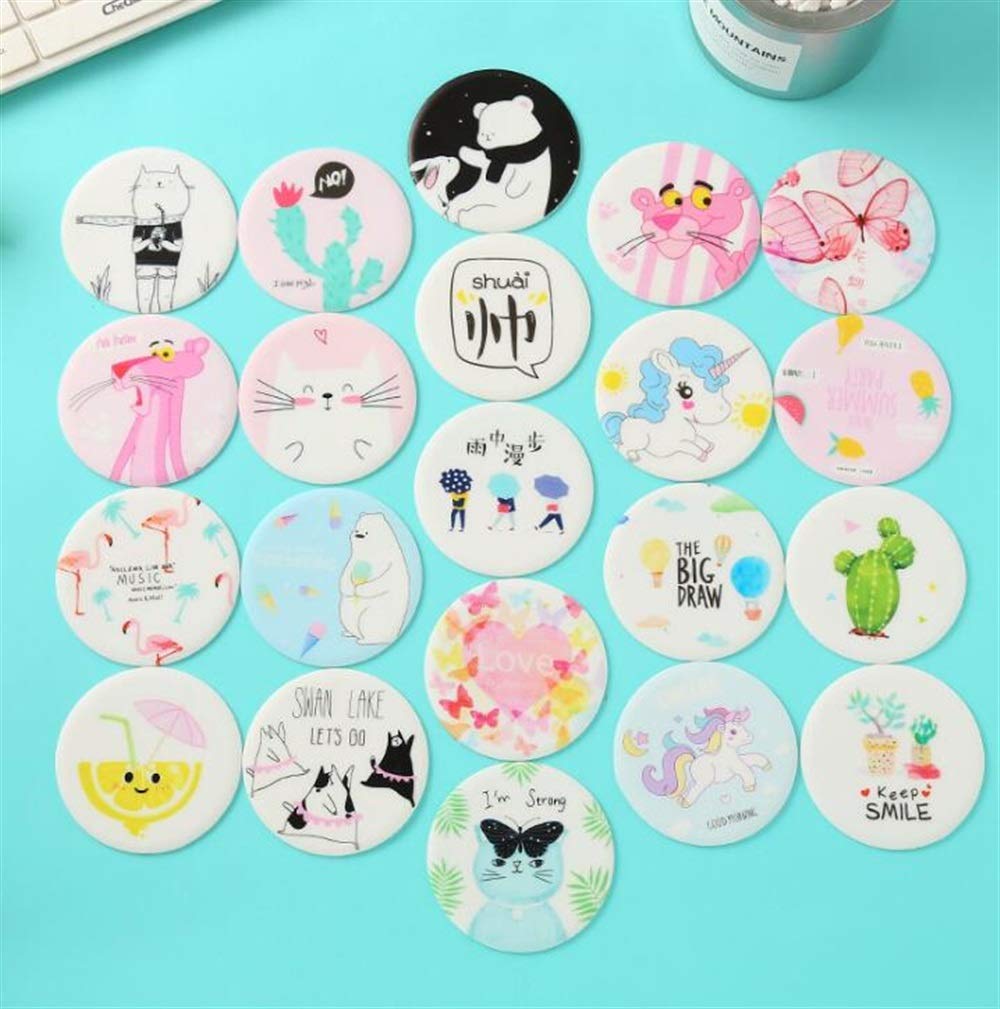 Posavasos SEBAS Home Estera PVC Impresi&oacute;n de Dibujos Animados Posavasos Creativo Antideslizante Aislamiento Pad Bowl_Cactus 8.3cm