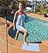 MICRO-MIRACLE XXL Travel Towel - 2 Quick Dry and Extra Soft Microfiber Towels, Lightweight and Compact for Gym, Swim Practice, Travel, Backpacking, Camping, RV, Beach, Camping (Light Blue)