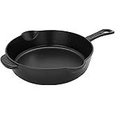 STAUB Cast Iron 8.5-inch Traditional Deep Skillet - Black