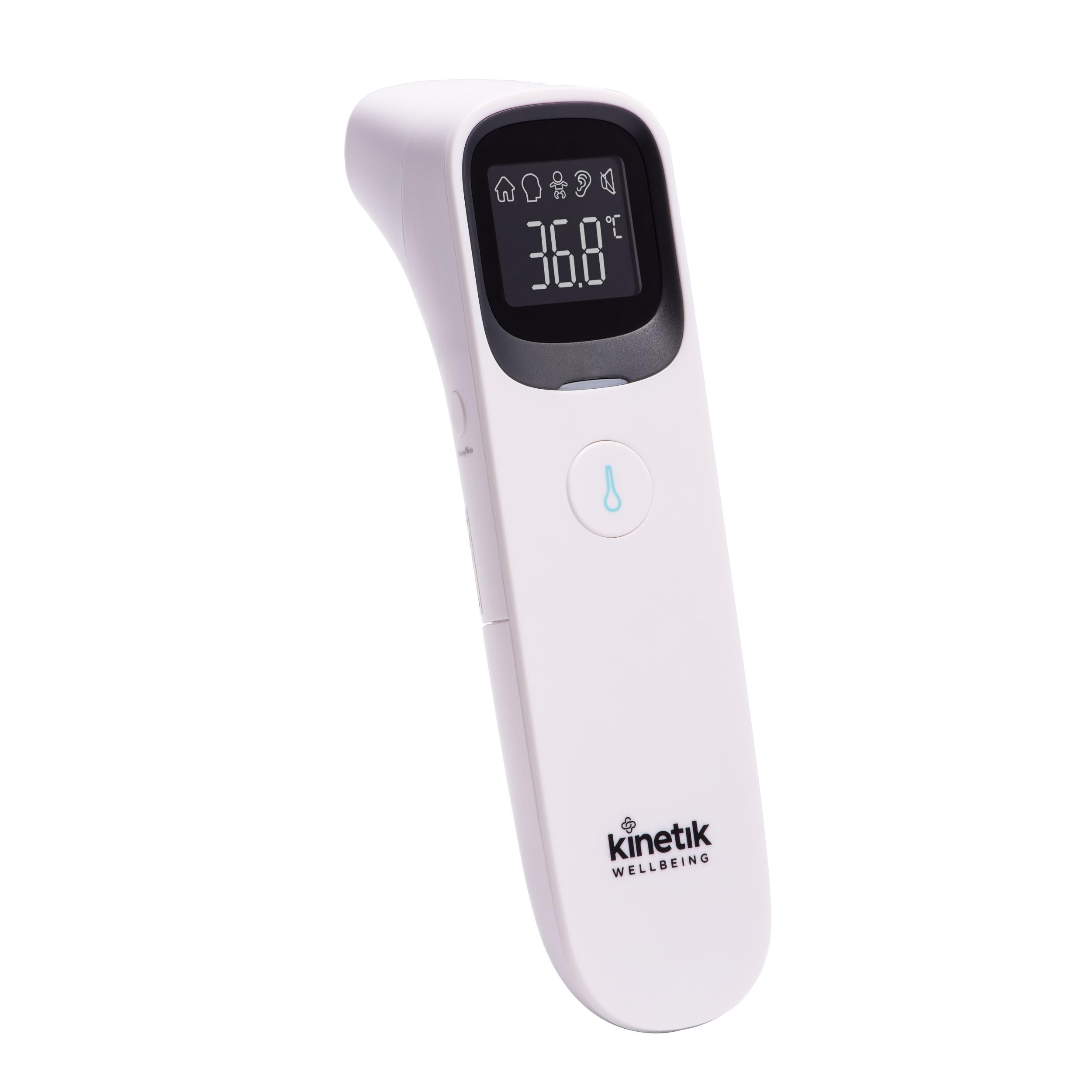 Kinetik Wellbeing Smart Ear Thermometer & Forehead, Non Contact – Medical Temperature Thermometer for Adults & Kids Used by the NHS - Bluetooth Electronic Body Temperature & Fever Alert