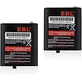 EBL 2 Packs 3.6V 1000mAh Two-Way Radio Rechargeable Batteries for 53615 KEBT-071A KEBT-071-B KEBT-071-C KEBT-071-D
