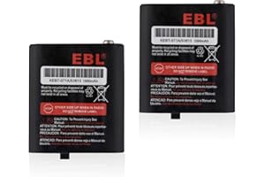 EBL 2 Packs 3.6V 1000mAh Two-Way Radio Rechargeable Batteries for 53615 KEBT-071A KEBT-071-B KEBT-071-C KEBT-071-D