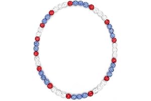 NEXIULT Baseball Bead Necklace for Men, 16/18/20" Ice Necklace Cool Gifts, Rhinestone Bling Inspired Sports Jewelry Gift