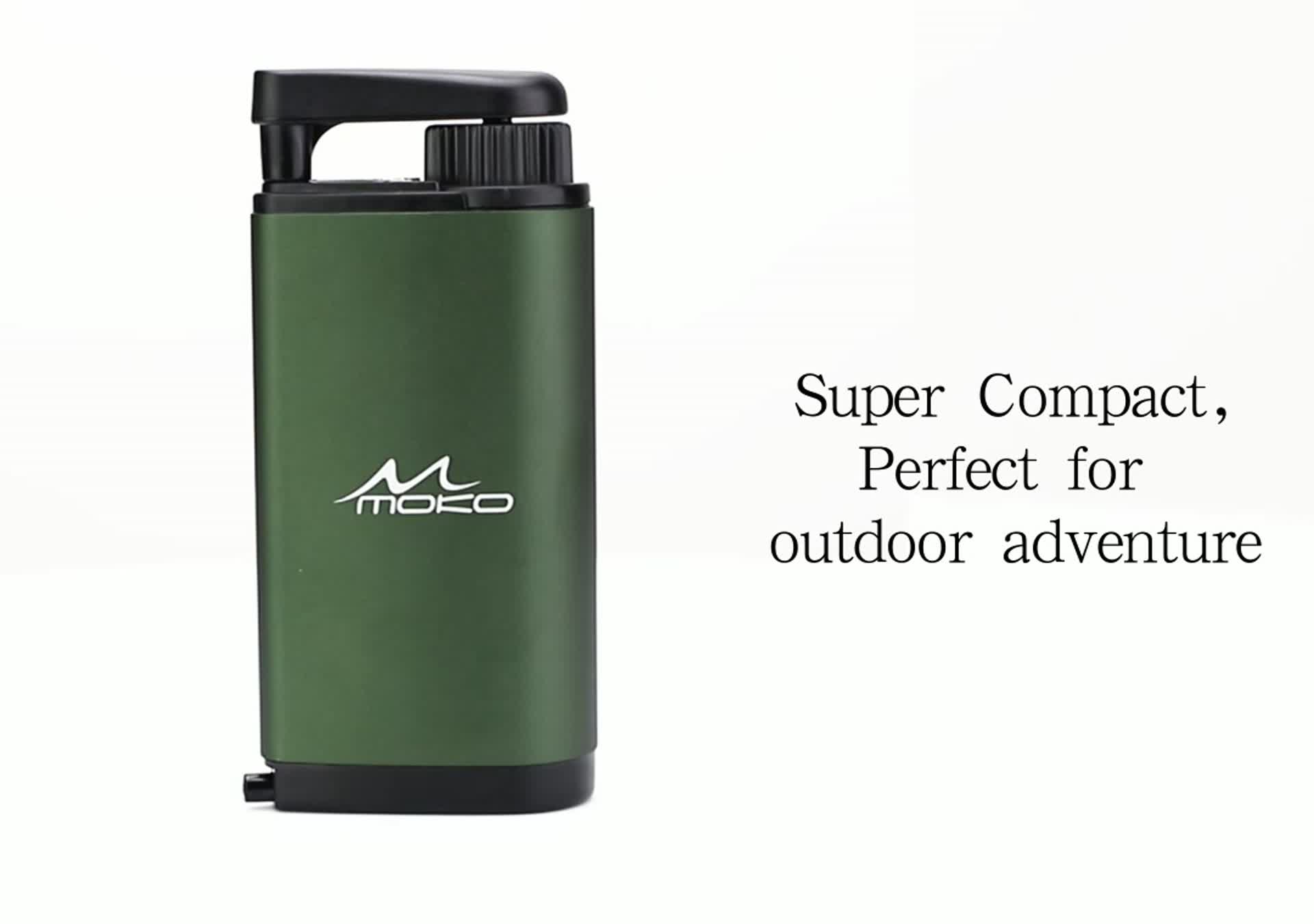 MoKo Portable Water Filter, Emergency Personal Camping Water Purifier