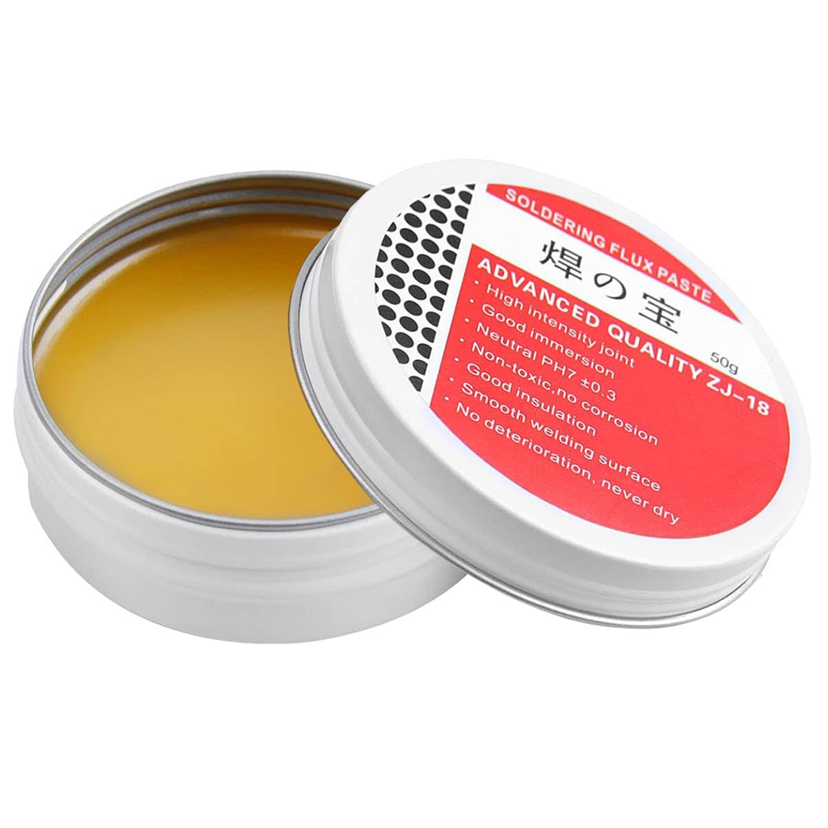 Solder Flux Paste 50g Rosin Solder Flux Tin Paste Solder Grease No-Clean Lead-Free Flux Environmentally Friendly Solder Paste Welding Repair Tool for Phone Computer SMD PCB BGA Home Appliance (50g)
