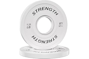 RENDPAS Olympic Rubber Bumper Weight Set - 2 Inch Barbell Plates for Home Gym Strength Training
