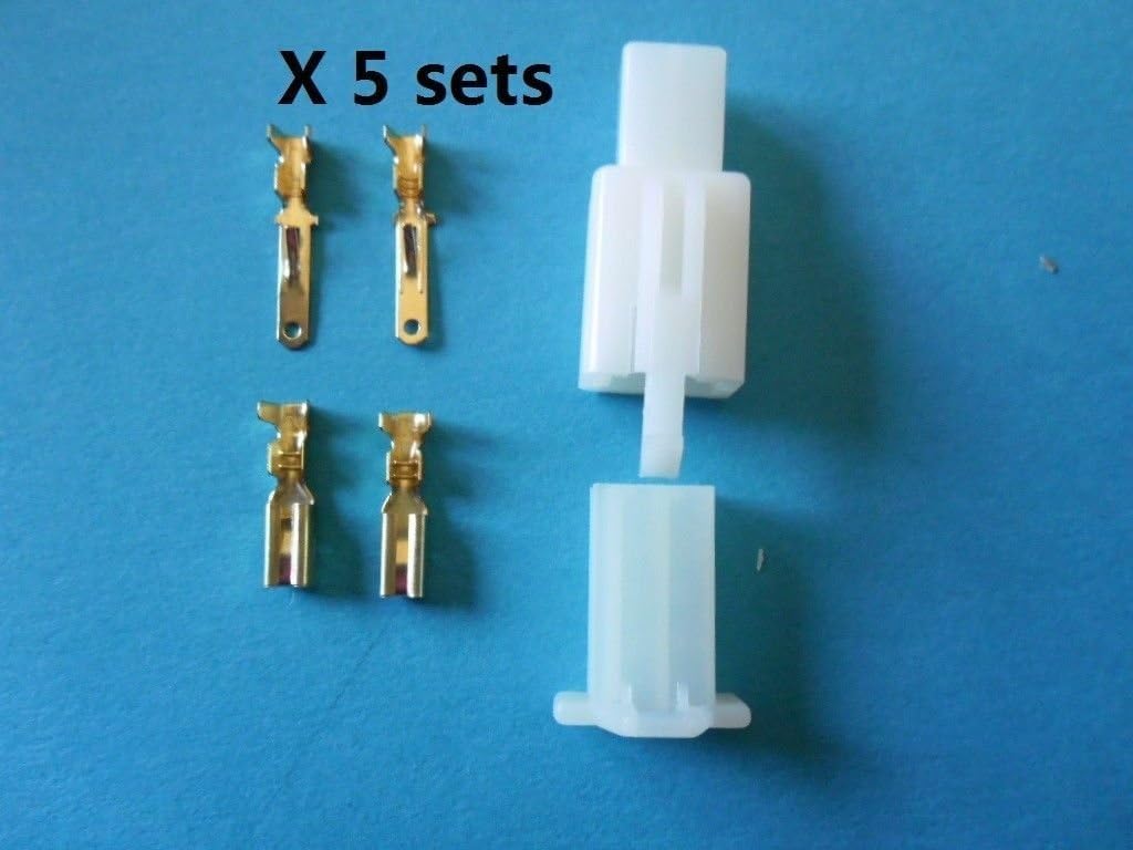 USA Seller Electric-bike/Car/RC/RV 2.8mm MOLEX Connector Plug 2-Pin x 5 sets fit 16-20G wires