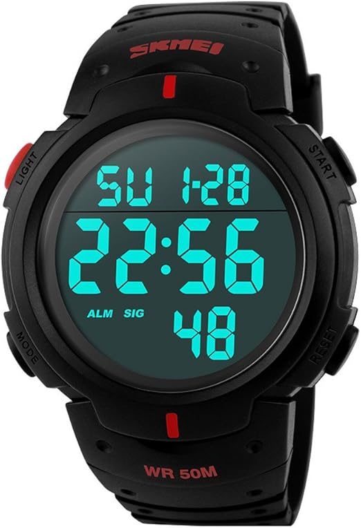 digital watch red display