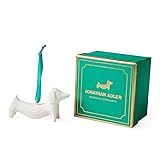 Jonathan Adler Dachshund Ornament, White