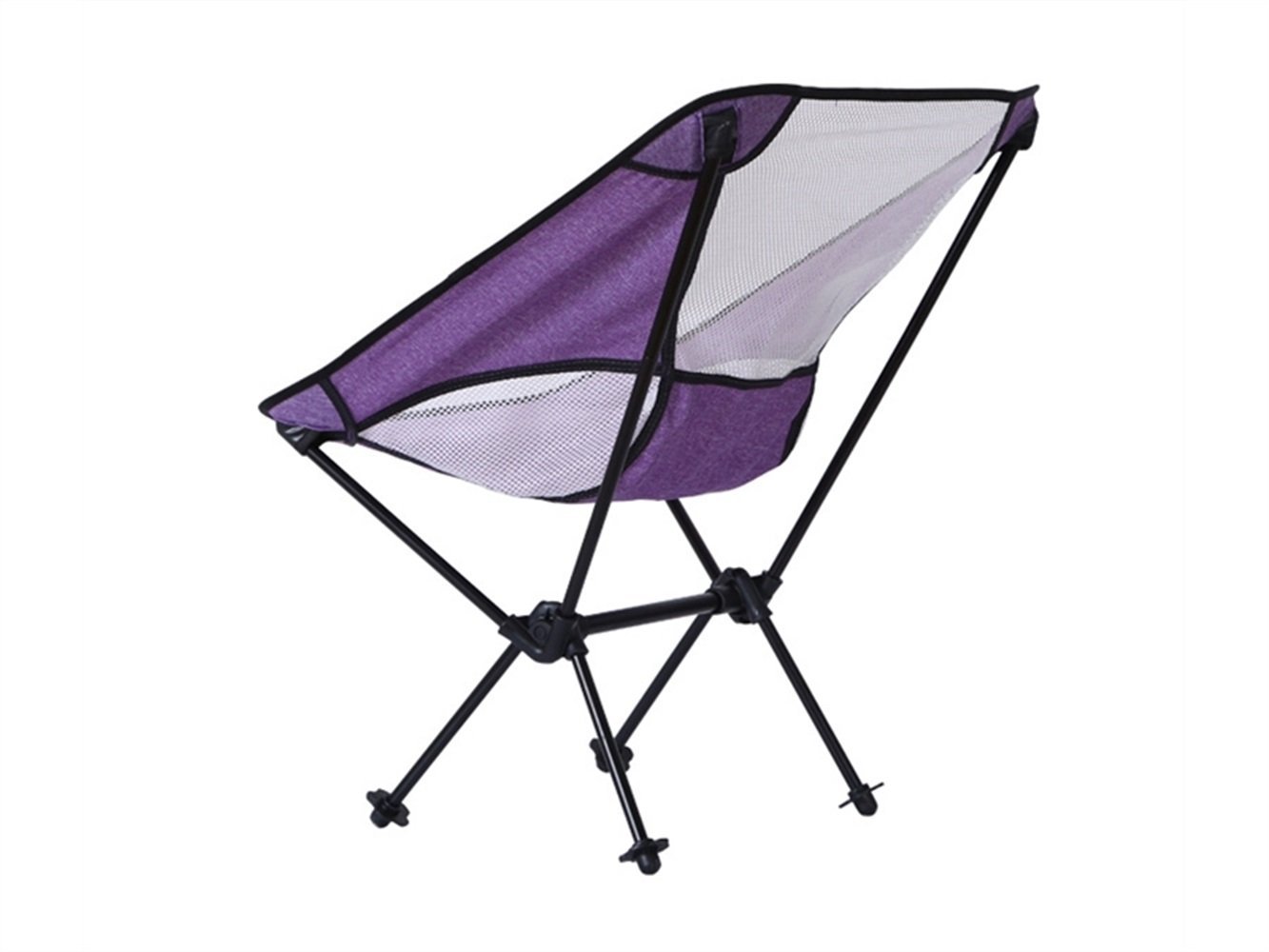Yunqirシンプルポータブル折りたたみ釣りキャンプ椅子リクライニング椅子forアウトドアや釣り パープルとホワイト B07g41jqtt リール 無料配達 Www Supergomes Com Br