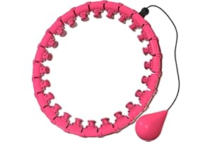 Songholee Weighted Smart Hula Hoop for Weight Loss & Fitness – 2 in 1 Smart Fitness Workout Hula Circle Hoop with 28 Detachab