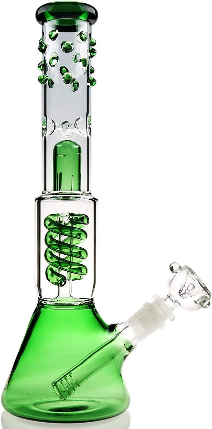 Kiwini Handmade Green Glass Water Crafts 12 Inch