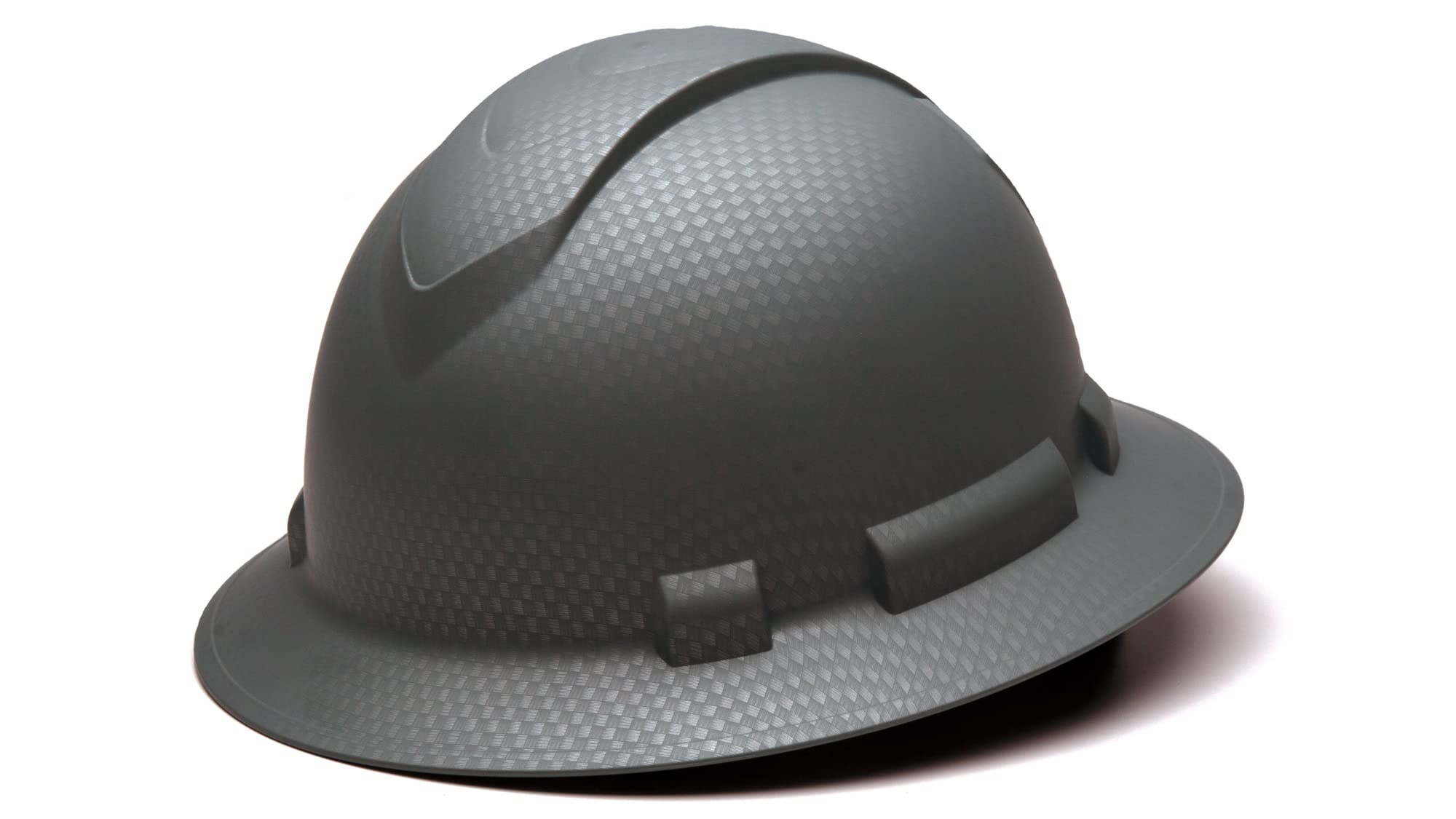 Photo 1 of Pyramex Ridgeline Full Brim Hard Hat 4 Point Ratchet Matte Silver Graphite Pattern
