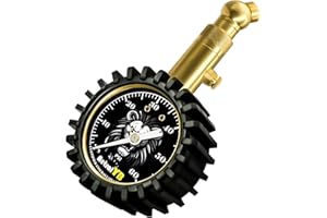 AETRALYB Tire Pressure Gauge (0-60 PSI) Heavy Duty, ANSI Accurate with Large 2 Inch Easy to Read Glow in Dark Dial, Low-High Air Pressure Gauge Tire Gauge for Car and Trucks Tires