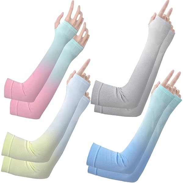 Paire De Manchons De Refroidissement été – Soie Glacée, Anti-UV, Respirant, 4 Tailles (S à XL), Pour Homme Et Femme