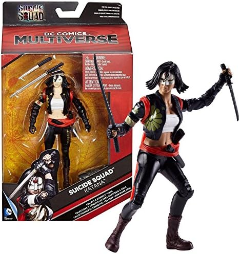 Mattel Year 2016 DC Comics Multiverse Suicide Squad Series 6 Inch Tall Figure - KATANA with 2 Swords Plus Croc's Head and Hip