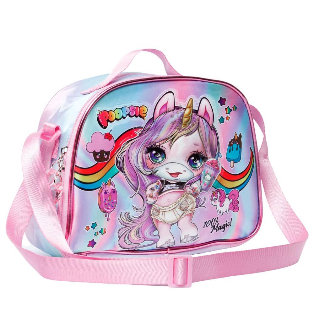 Poopsie Slime Surprise Magic-Lunch Bag, Pink, 26 x 22.5 cm