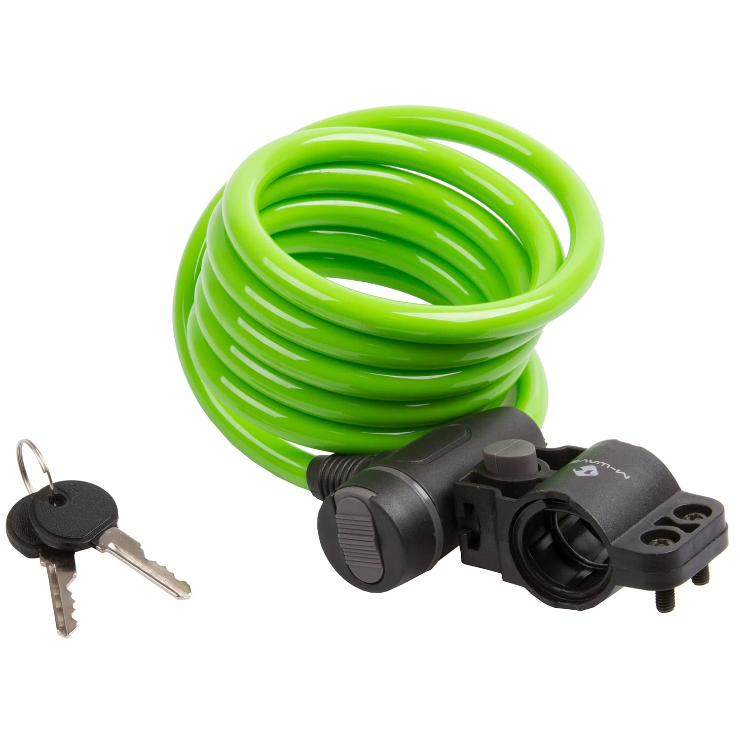 M-Wave Unisex Adult S 10.18 Spiral Cable Lock - Green,
