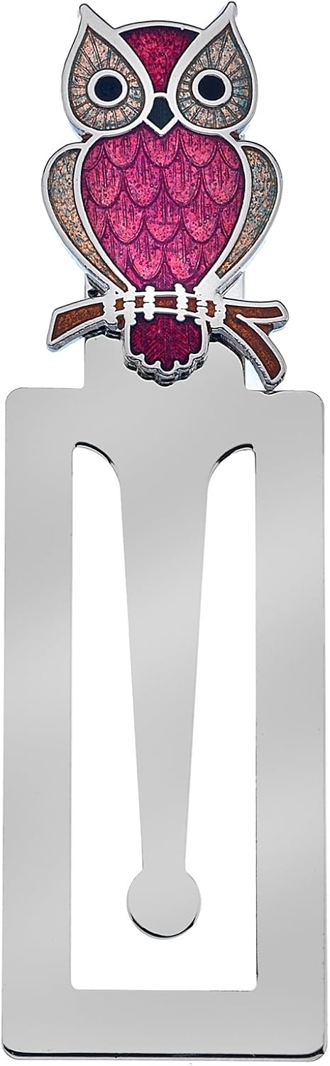 Owl Bookmark Red