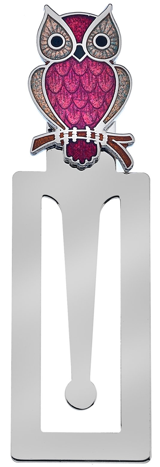 Owl Bookmark Red