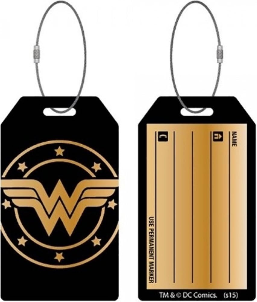 Wonder Women Aluminum Tag for Backpack, Luggage and Bag