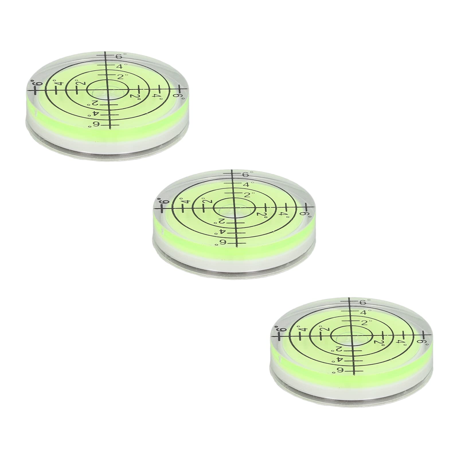 Mini Bubble Levels, High Precision Bubble Level 3 Pcs Horizontal Round Easy Operation for Measurement Instrument
