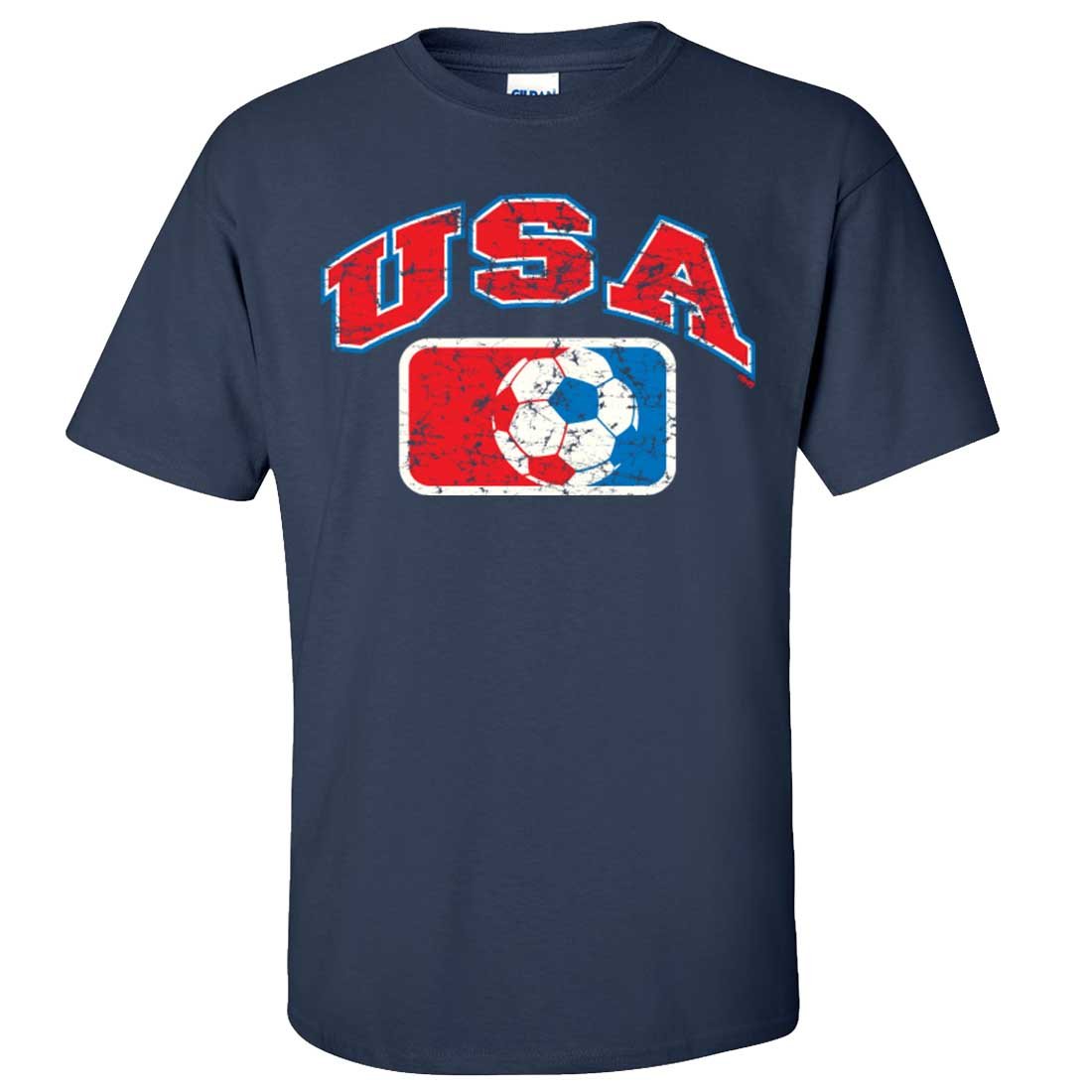 Usa Vintage Soccer Team Asst Colors T Shirt Tee Kitilan
