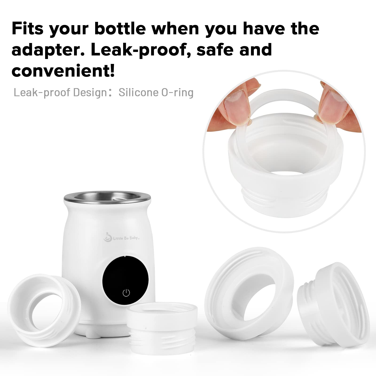 Little Bo Baby Bottle Adapter, Portable Bottle Warmer Adapter for Playtex Ventaire Baby Bottle Adapter -50MM