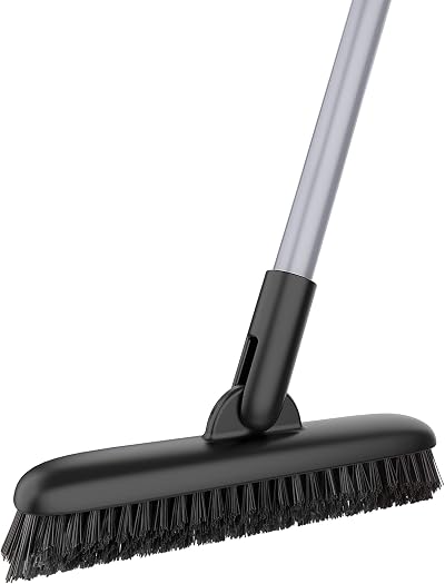 MR.SIGA Grout Scrub Brush Long Handle Shower Floor Tile Cleaner Stiff Bristles