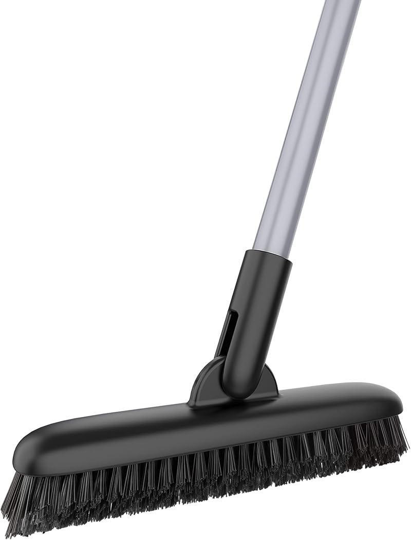 MR.SIGA Grout Scrub Brush Long Handle Shower Floor Tile Cleaner Stiff Bristles