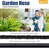 Avyvi 100FT Expandable Garden Hose, 8 Function Spray Nozzle, Brass Connectors view 4