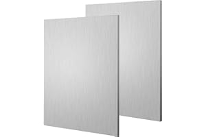 2 Pack 6061-T6 Aluminum Sheet,ROMXECZ 8X12in Flat Aluminum Plate Covered with Protective Film,6061 Aluminum Good for Welding 
