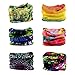Godspeed Headwear, Headwrap 6-Pack & 12-Pack Headband & Bandanna 16-in-1 Multifunctional Telescopic Seamless Scarf Facemask for Outdoor Leisure Activities