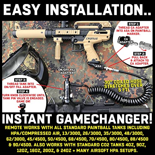 Maddog Heavy Duty Paintball Tank Remote Coil Compressed Air (HPA