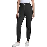 CFRTMTBB Women's Golf Joggers Pants with Belt Loops Stretch Travel Work Slacks Business Ankle Dressy Casual Sweatpants