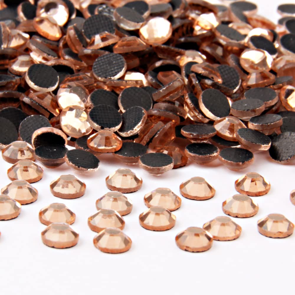 Crystal Hotfix Rhinestone,Machine Cut Stone 288pcs/pkg (Champagne,SS30/6mm)
