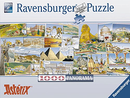 Voyage of Asterix & Obelix, 1000 Piece Panoramic Jigsaw Puzzle Made by Ravensburger with Softclick Technology