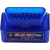 NEW Mini ELM327 V2.1 OBD2 II Bluetooth Diagnostic Car Auto Interface Scanner