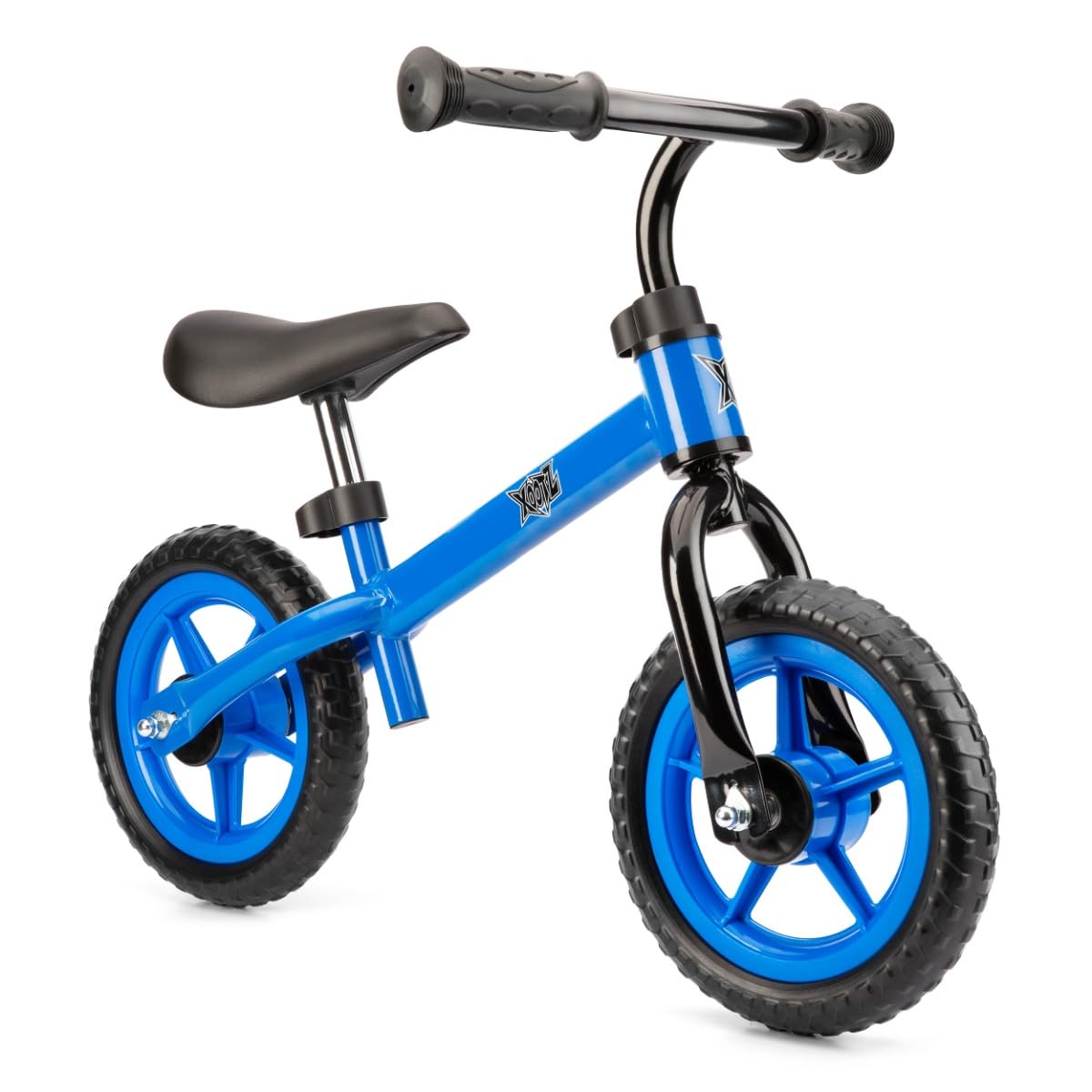 Xootz Balance Bike for Toddlers and Kids, Training Bicycle with Adjustable Seat and No Pedals, Blue