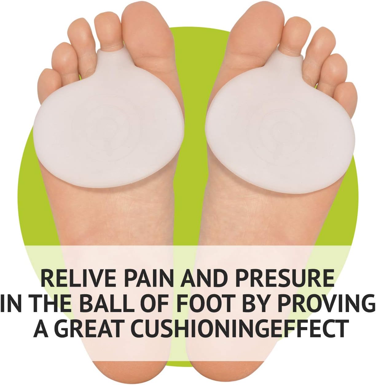 Metatarsal Pads Ball of Foot Cushions - Soft Gel Ball of Foot Pads - Mortons Neuroma Callus Metatarsal Foot Pain Relief Bunion Forefoot Cushioning Relief Women - 2 Pairs: Health & Personal Care