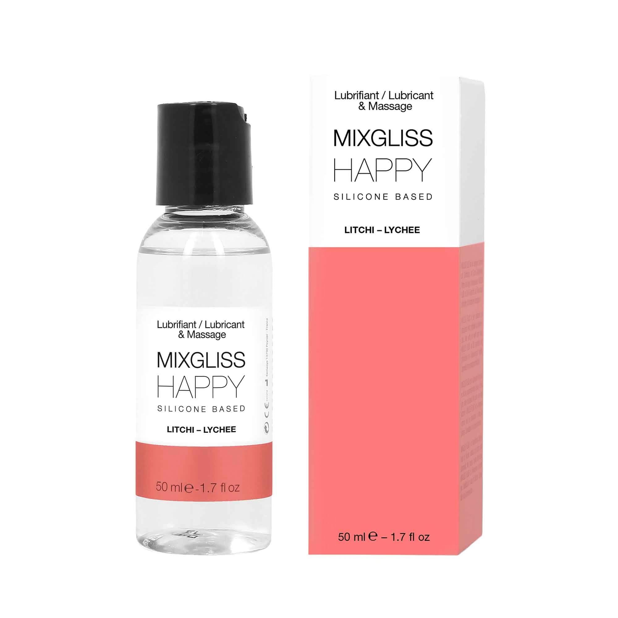 Mixgliss Silicone Happy 50 ml Litchi Massage Fluid