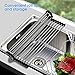 Roll up Dish Drying Rack Foldable Stainless Steel Multi-purpose Durable Kitchen Sink Drainer